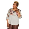 thumbnail image 2 of Penmans Plus Women's 3/4 Sleeve Top, 2 of 6