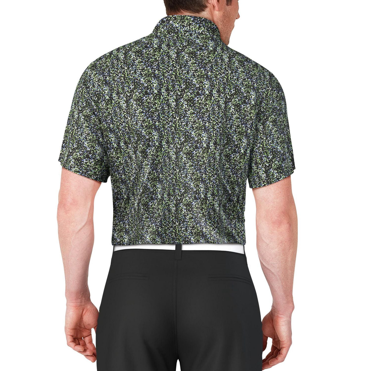 Ben Hogan Men’s Confetti Print Short Sleeve Golf Polo