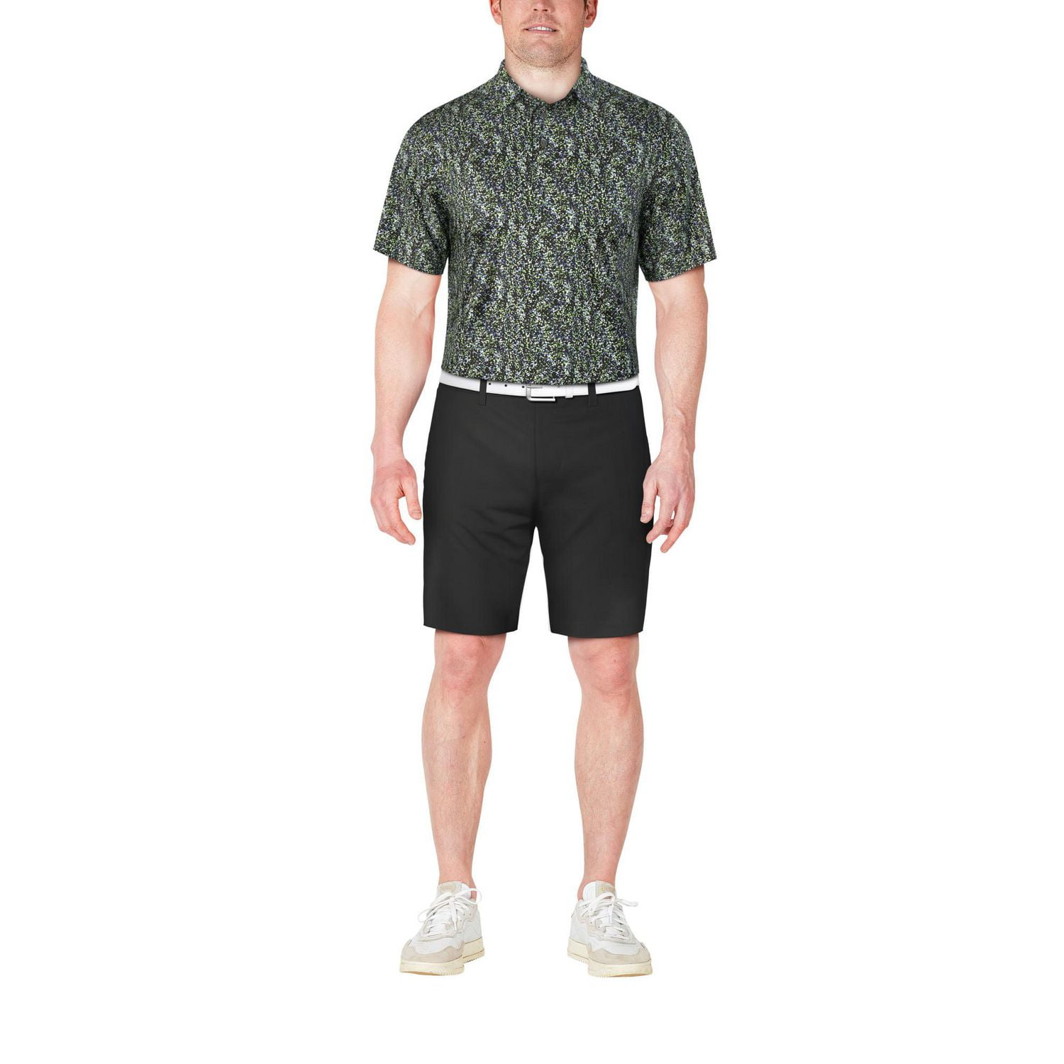 Ben Hogan Men’s Confetti Print Short Sleeve Golf Polo