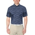thumbnail image 1 of Ben Hogan Polo de golf à manches courtes à imprimé poisson linéaire pour hommes, 1 of 4
