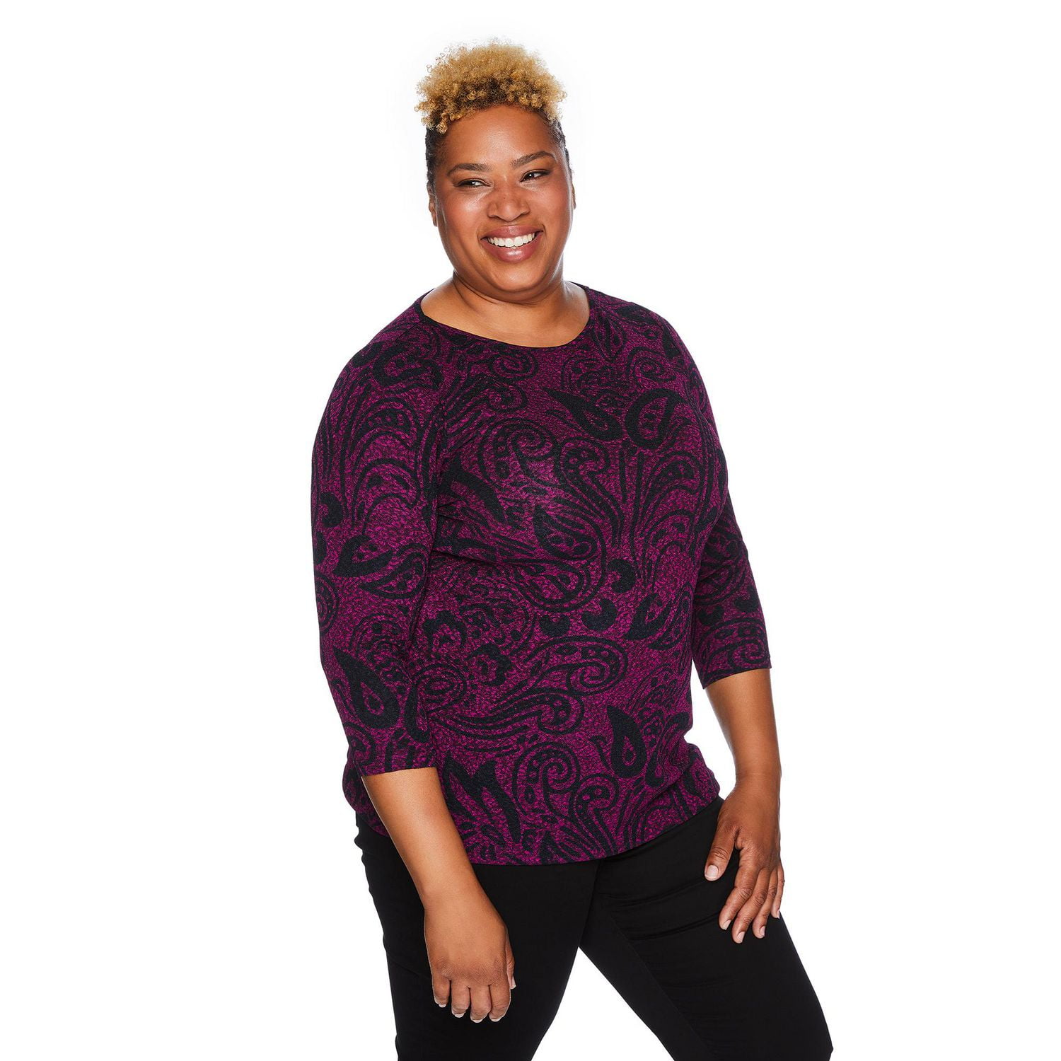 Penmans Plus Women's Boat Neckline Top