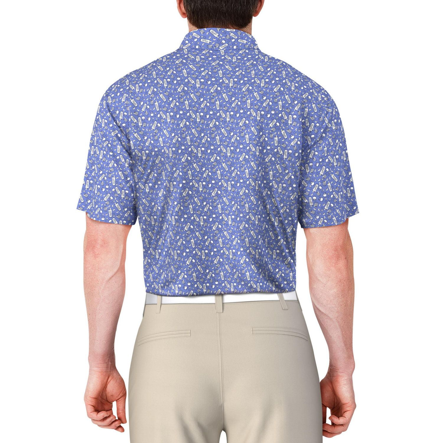 Ben Hogan Men’s Spring Break Drink Print Short Sleeve Golf Polo