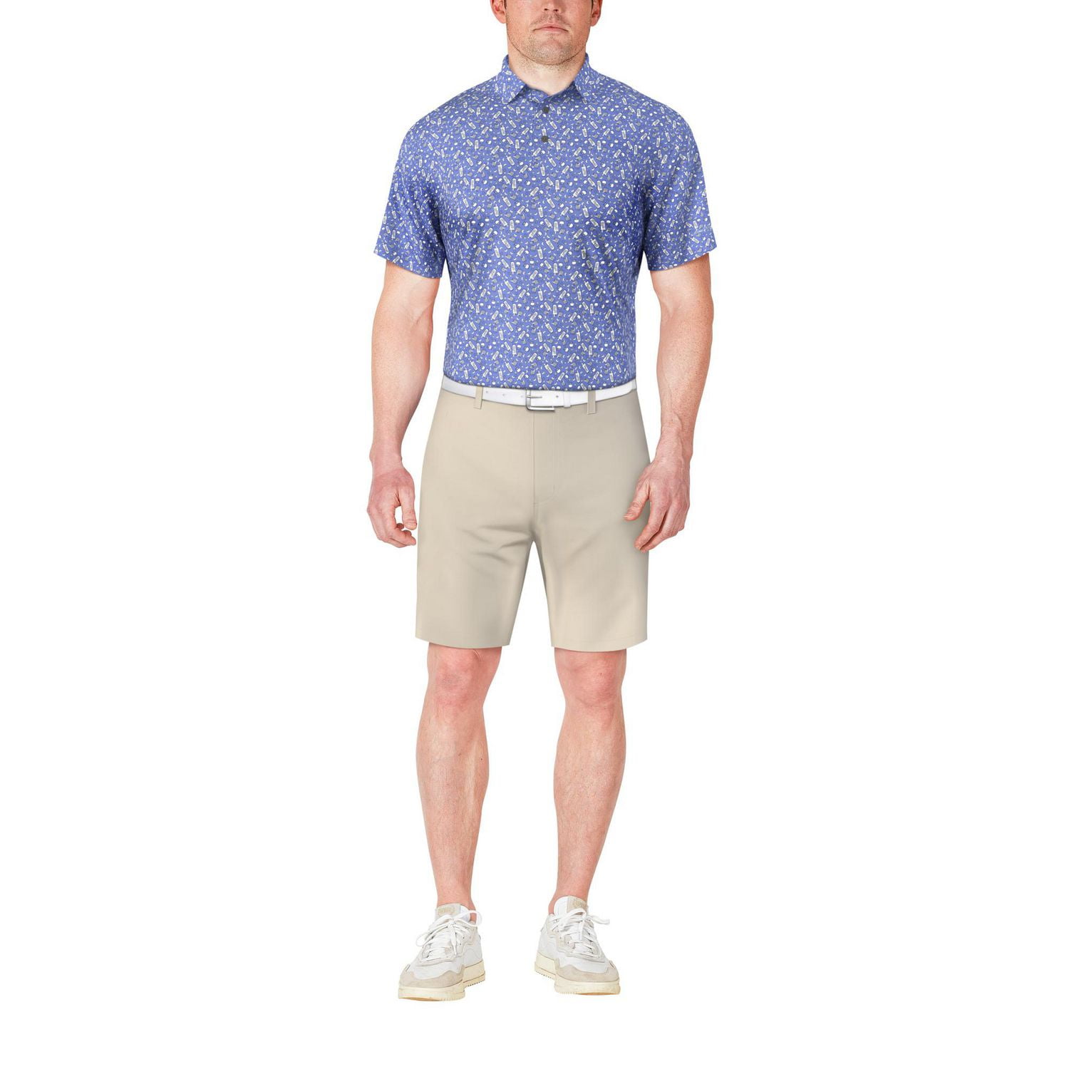 Ben Hogan Men’s Spring Break Drink Print Short Sleeve Golf Polo