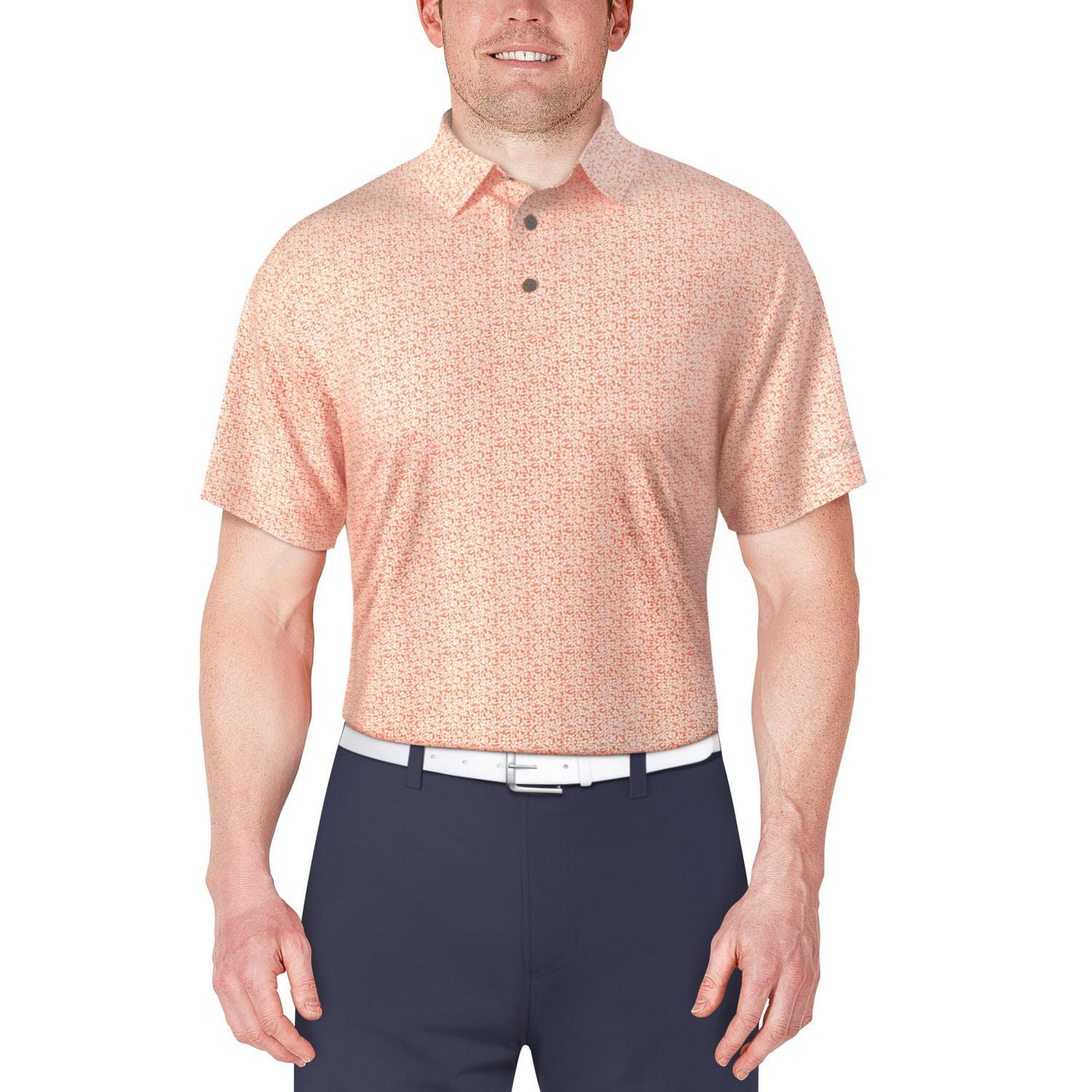 Ben Hogan Men’s Floral Print Short Sleeve Golf Polo