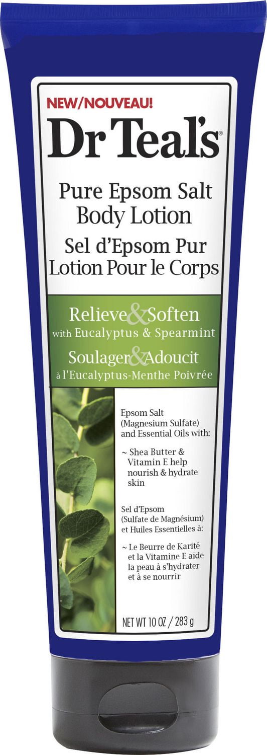 Dr Teal's Relief & Soften Pure Epsom Salt Body Lotion with Eucalyptus