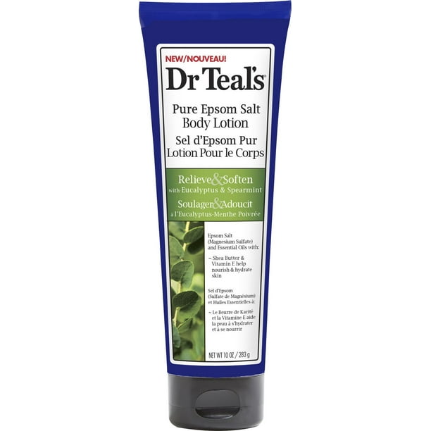 Dr Teal's Relief & Soften Pure Epsom Salt Body Lotion with Eucalyptus