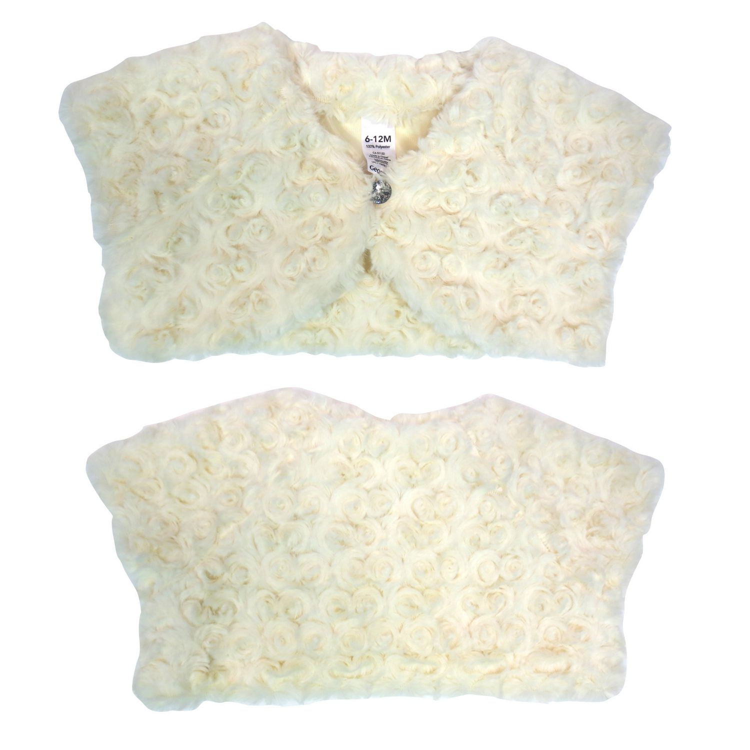 Baby girl fur shrug best sale