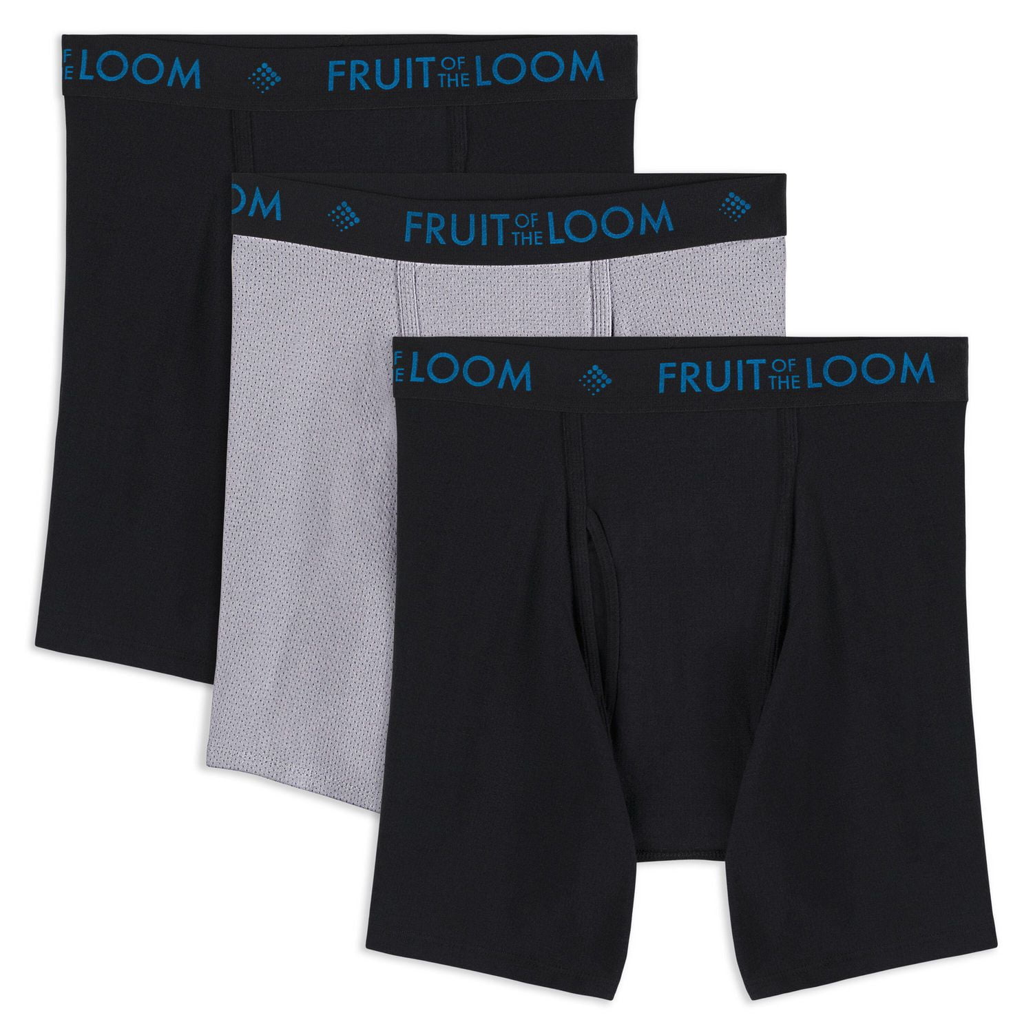 Caleçons Boxeurs Respirant Fruit of the Loom pour hommes, paquet de 3 Tailles P à TG