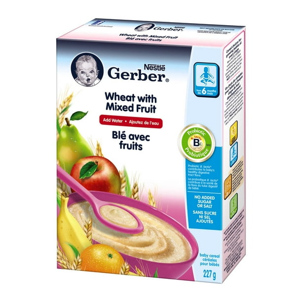 Céréales pour bébé blé avec fruits Gerber de Nestlé