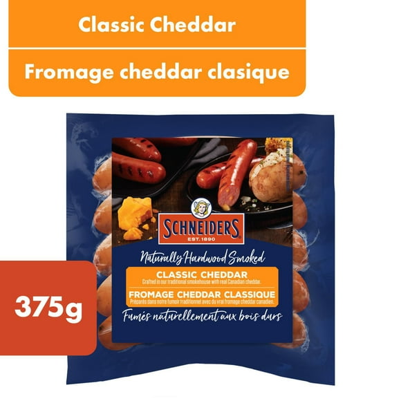 Schneiders Smoked Sausage Classic Cheddar, 375 g