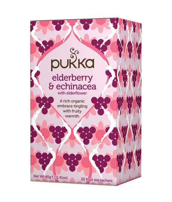 Pukka Teas Elderberry/Echinacea/Elderflower Herbal Tea Sachets