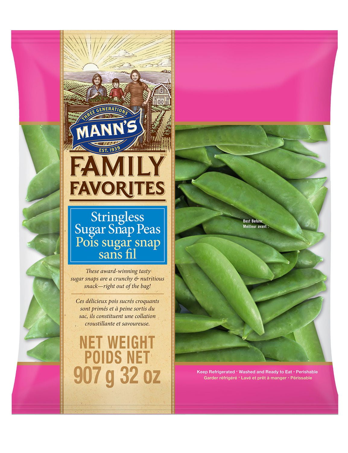 Mann's Family Favourites Stringless Sugar Snap Peas | Walmart Canada