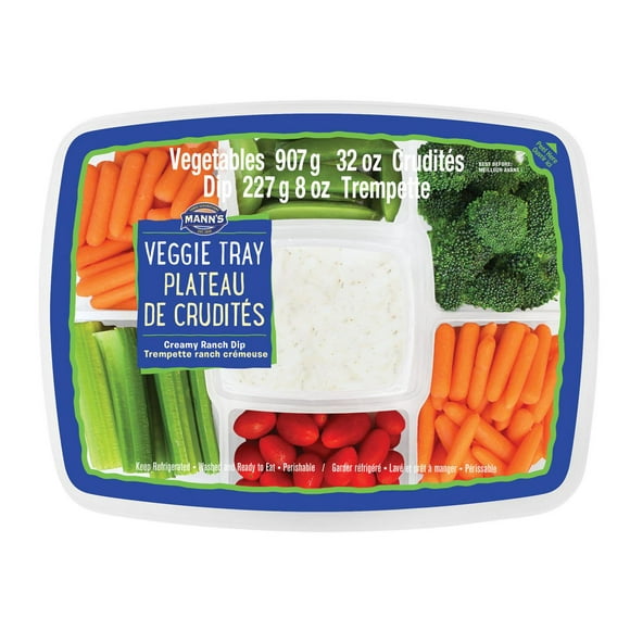 Mann's Veggie Tray with Creamy Ranch Dip, 2.5 lb Tray