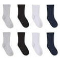 thumbnail image 1 of George Infant Crew Socks with Grippers 8-Pack, 1 of 1
