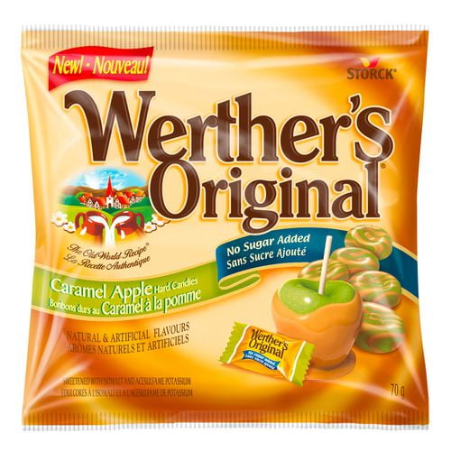 Bonbons durs Werther’s Original sans sucre ajouté | Caramel à la pomme 70 g