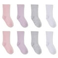 thumbnail image 1 of George Infant Rib Crew Socks with Grippers 8-Pack, 1 of 1
