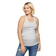 thumbnail image 1 of Paisley Sky Maternity Ruched Rib Racerback Tank, 1 of 6