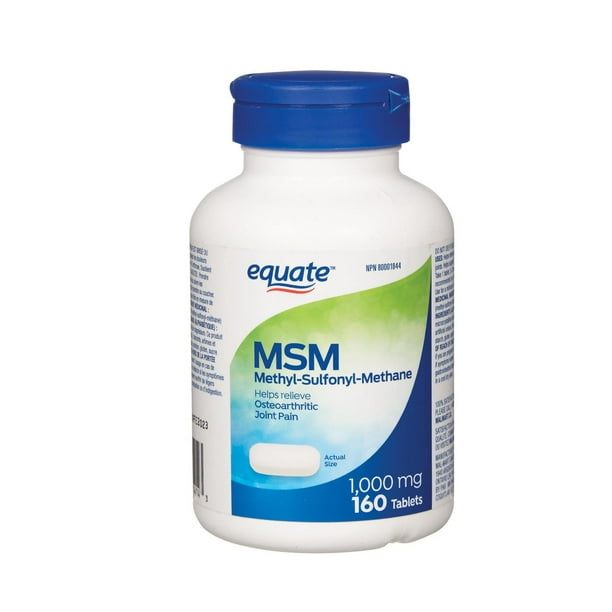 Equate MSM 1000 mg 160 Comprimés