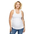 thumbnail image 1 of Paisley Sky Maternity Ruched Rib Racerback Tank, 1 of 6