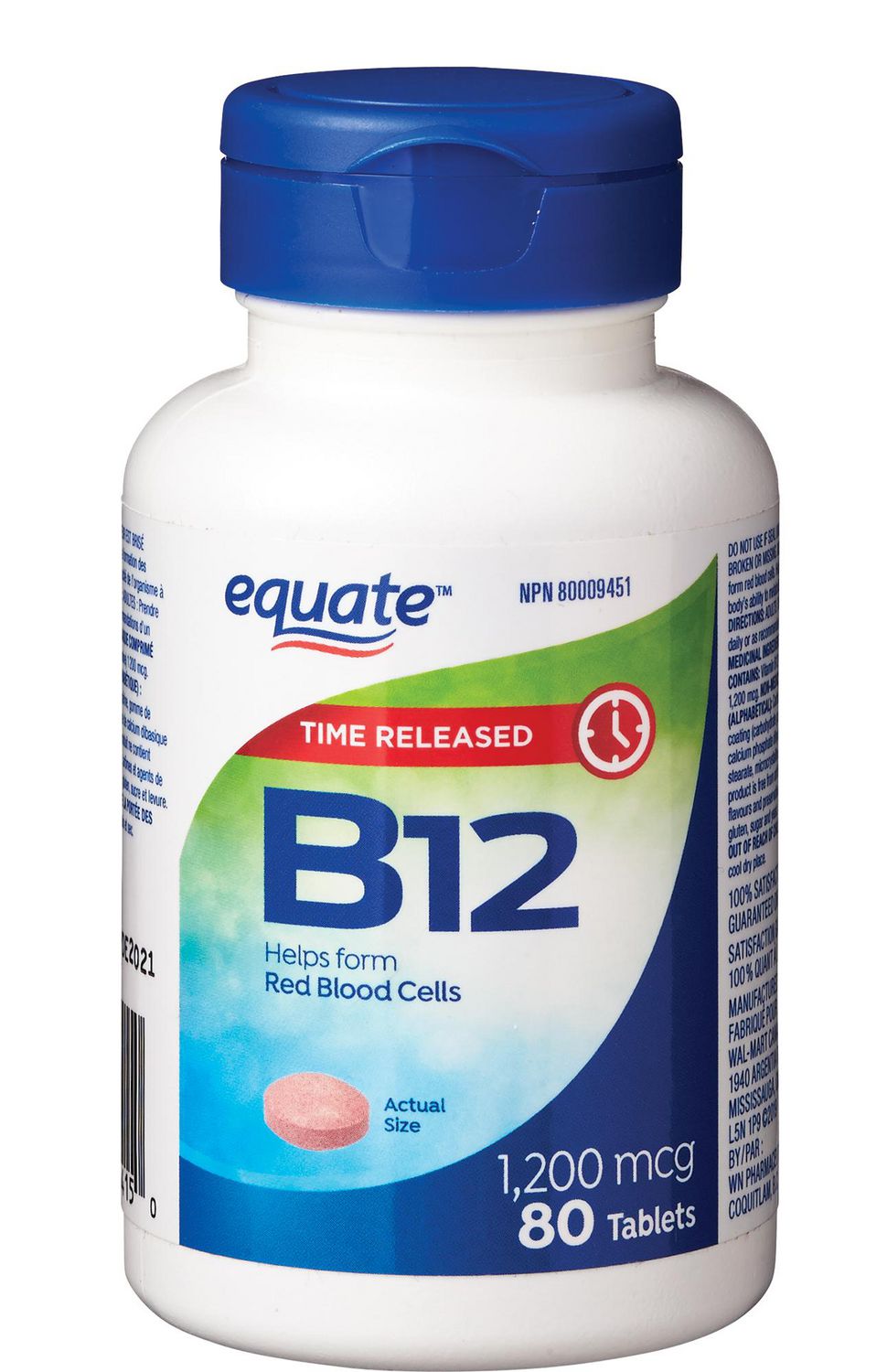 Equate Time Release Vitamin B12 1200 Mcg Walmart Canada