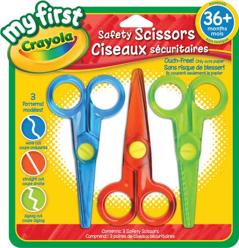 Crayola　Safety　hands.　Scissors,　Designed　for　little