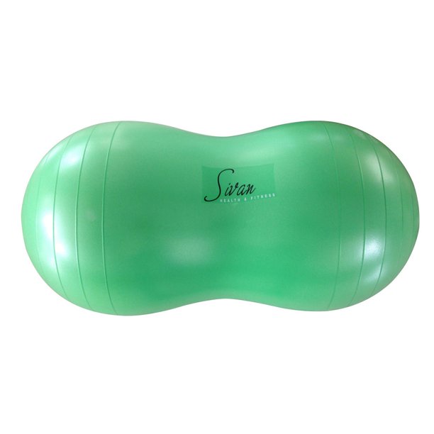 Ballon de stabilité pour le yoga en forme d'arachide verte de Sivan Health & Fitness