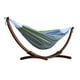 Hamac en coton Oasis de Vivere Double avec support en arc en pin massif de 8 pi – image 1 sur 2