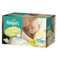 thumbnail image 3 of Pampers Swaddlers Diapers Super Pack, 3 of 6