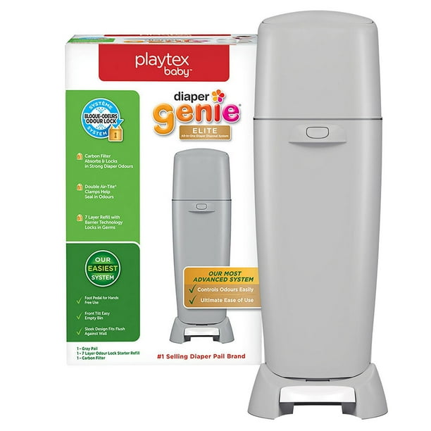 Playtex Baby Diaper Genie Elite AllinOne Diaper Pail Walmart.ca