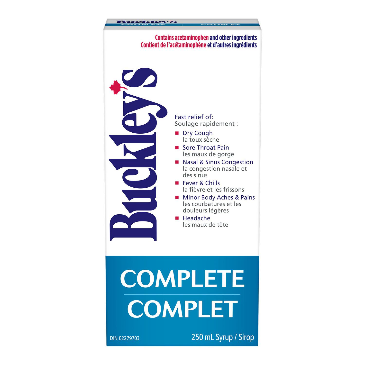 thumbnail image 2 of Buckley’s® Complete Syrup For Cough, Cold & Flu Relief, 250mL, 2 of 4
