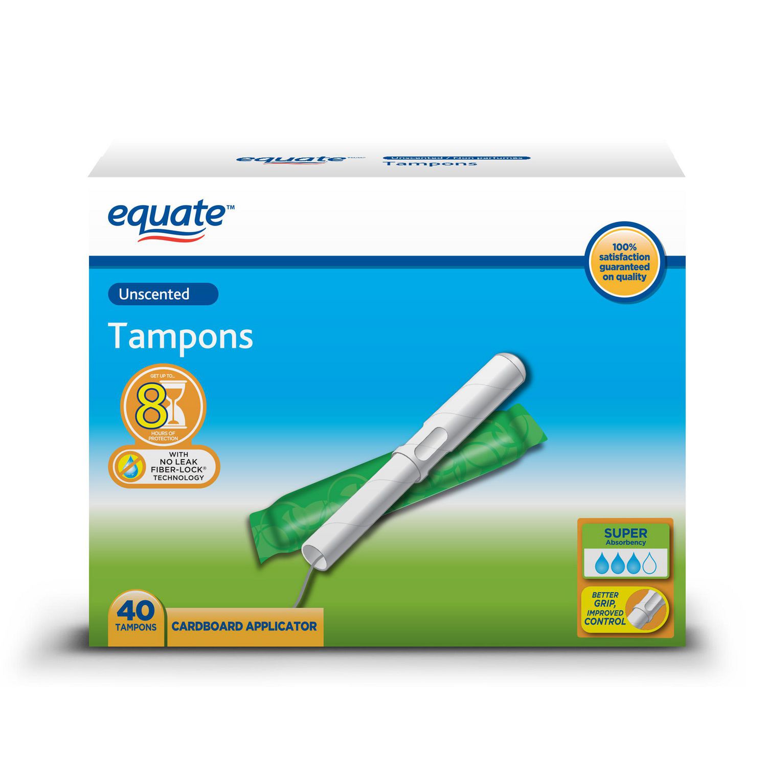 Equate Super Unscented Tampons Walmart Canada