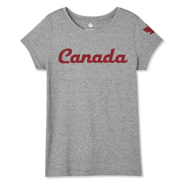 T-shirt avec logo Canadiana pour filles