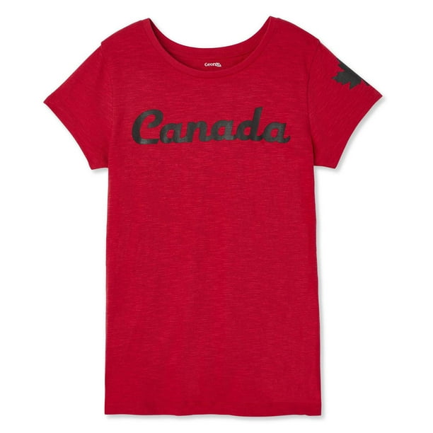 T-shirt avec logo Canadiana pour filles