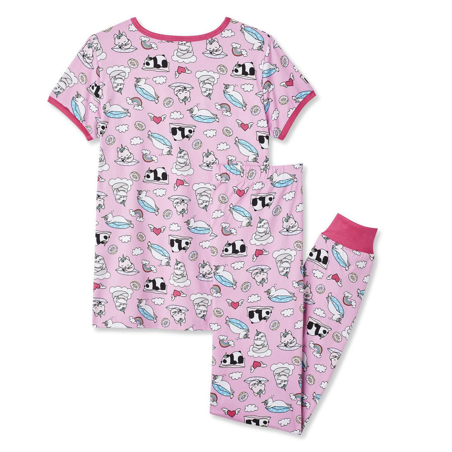 Pyjama 2 pièces avec t-shirt et jogger George pour filles
