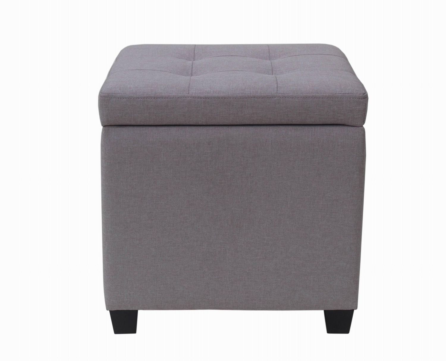 hometrends Faux Linen Storage Ottoman Walmart Canada
