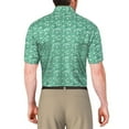 thumbnail image 2 of PGA TOUR Course Essentials Men's Abstract Flowers Print Short Sleeve Polo Shirt, 2 of 4