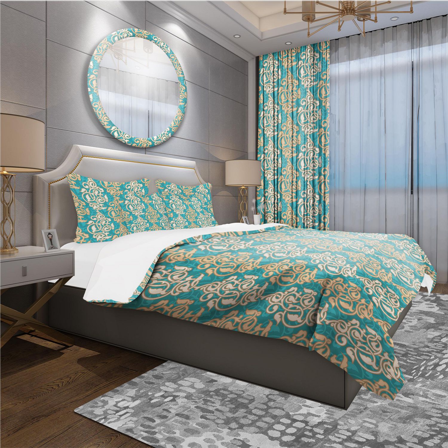 Designart Arabesque Pattern Oriental Duvet Cover Set Walmart Canada