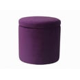 thumbnail image 1 of hometrends Round Storage Ottoman, 1 of 1