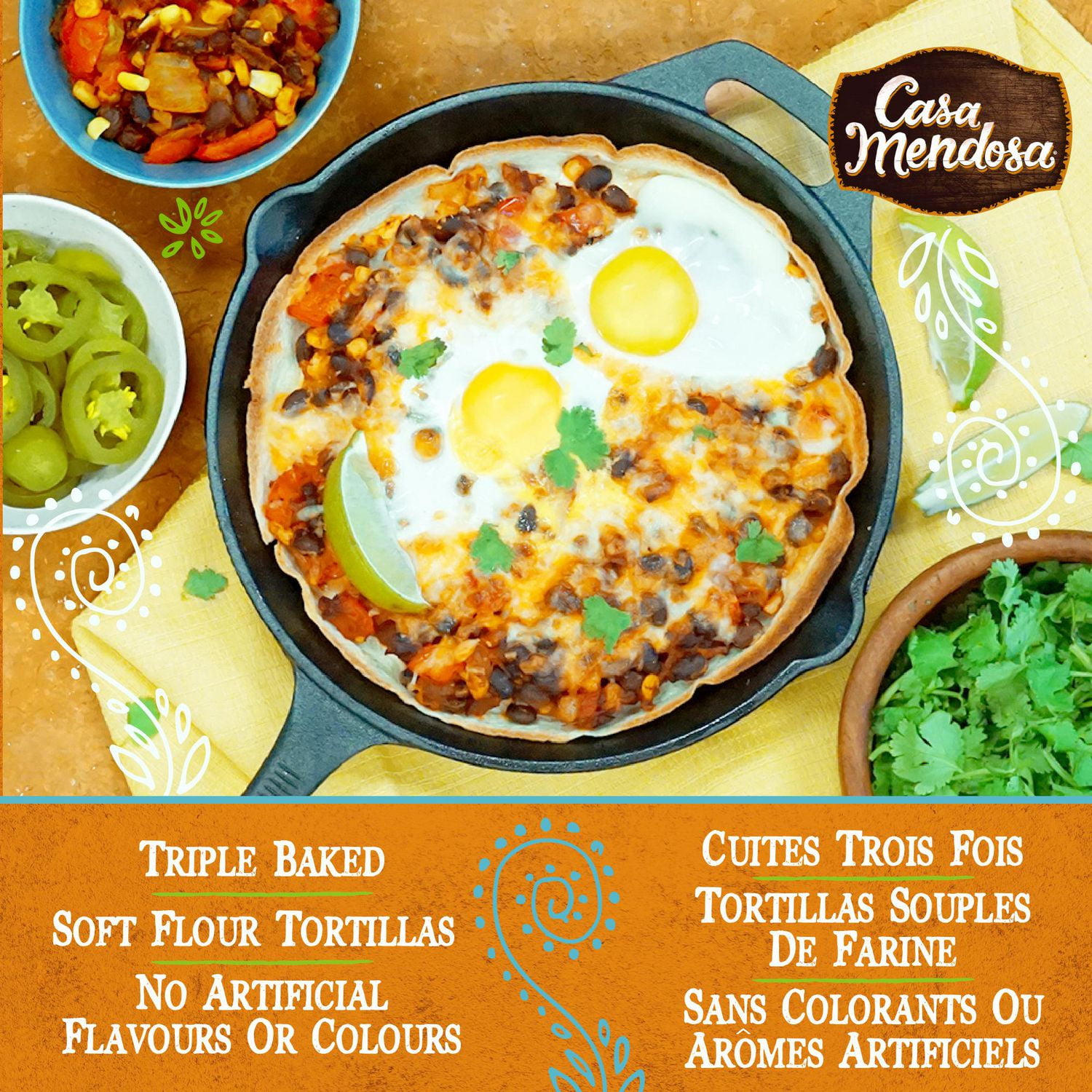 Casa Mendosa Original 10" Large Tortillas, 10 ct, 640 g