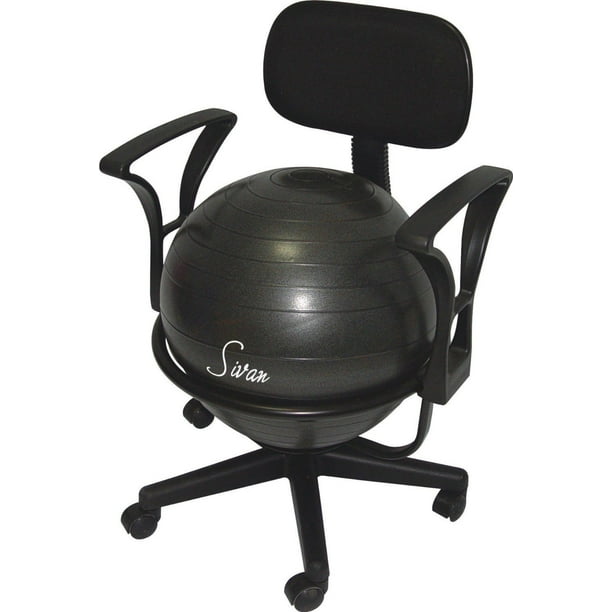 Chaise d'équilibre avec ballon réglable et accoudoir de Sivan Health and Fitness