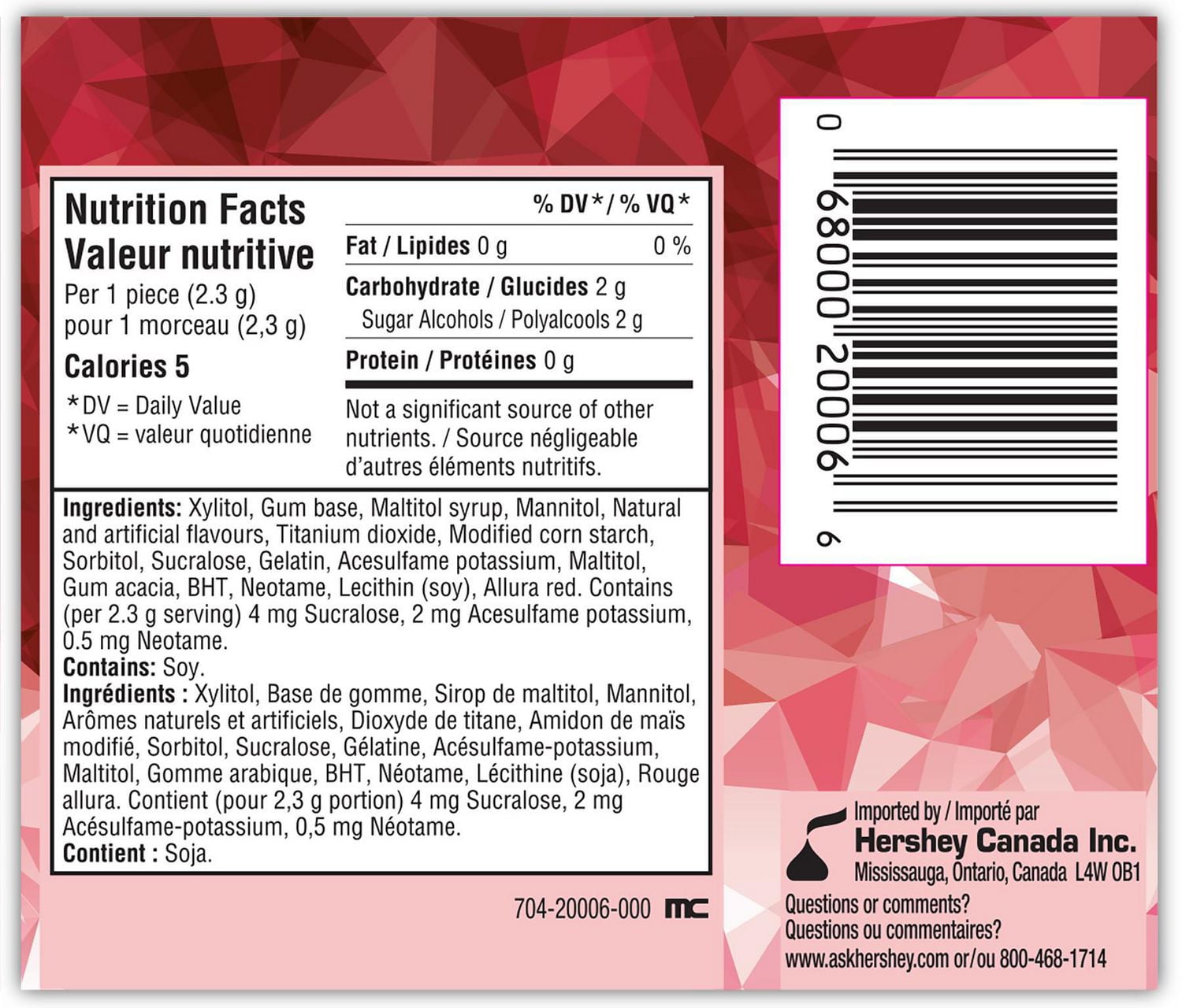 ICE BREAKERS ICE CUBES Cinnamon Sugar Free Gum, 40 pieces