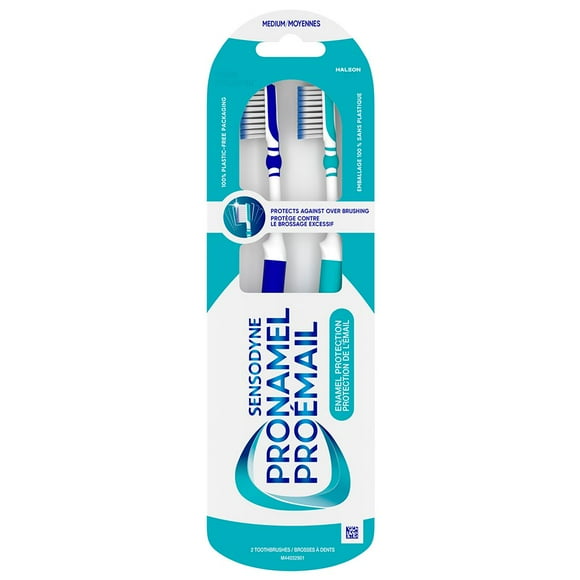 Pronamel Enamel Protection Toothbrush, Medium Bristle, 2 Pack, Medium Bristle, 2 Pack