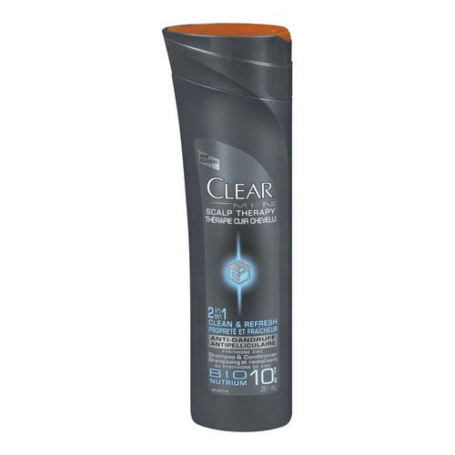 Clear® Scalp Therapy Shampoing et après-shampoing antipelliculaire Clean & Refresh 2-en-1 pour hommes, pyrithione de zinc