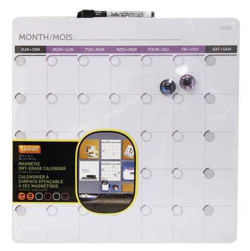 Quartet Magnetic Dry Erase Calendar Walmart Canada