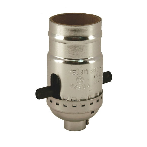 Atron Electro Industries Push Through Socket - Chrome