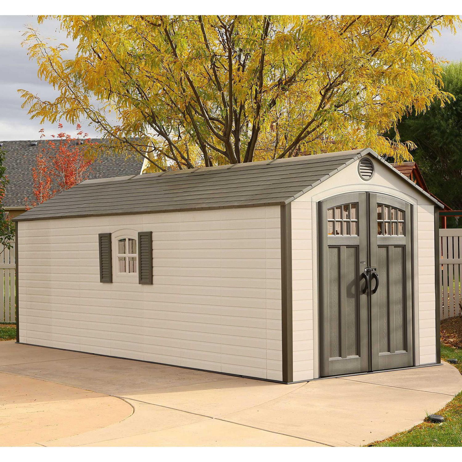 Lifetime 8 ft. x 20 ft. Resin Storage Shed 60120