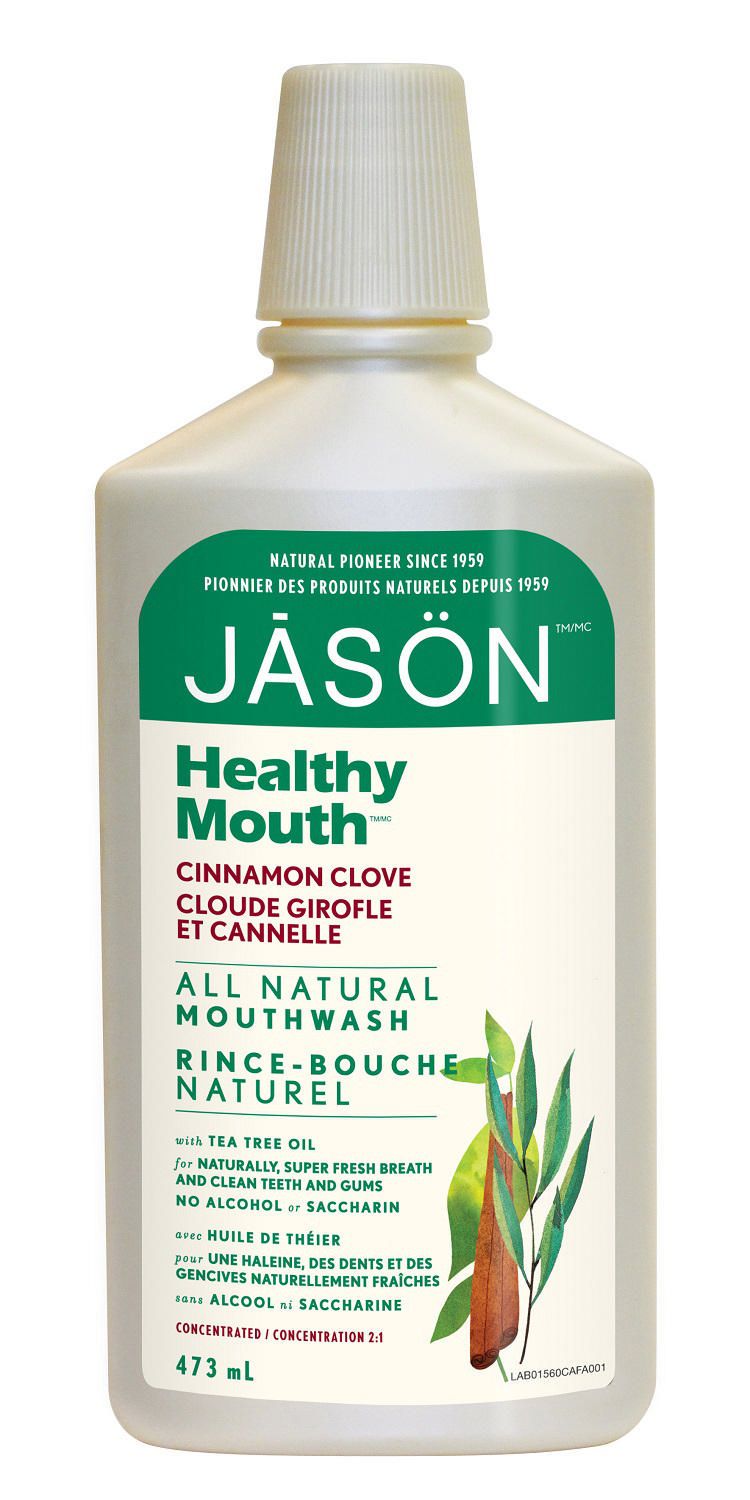 jason healthy mouth cinnamon clove all natural mouthwash