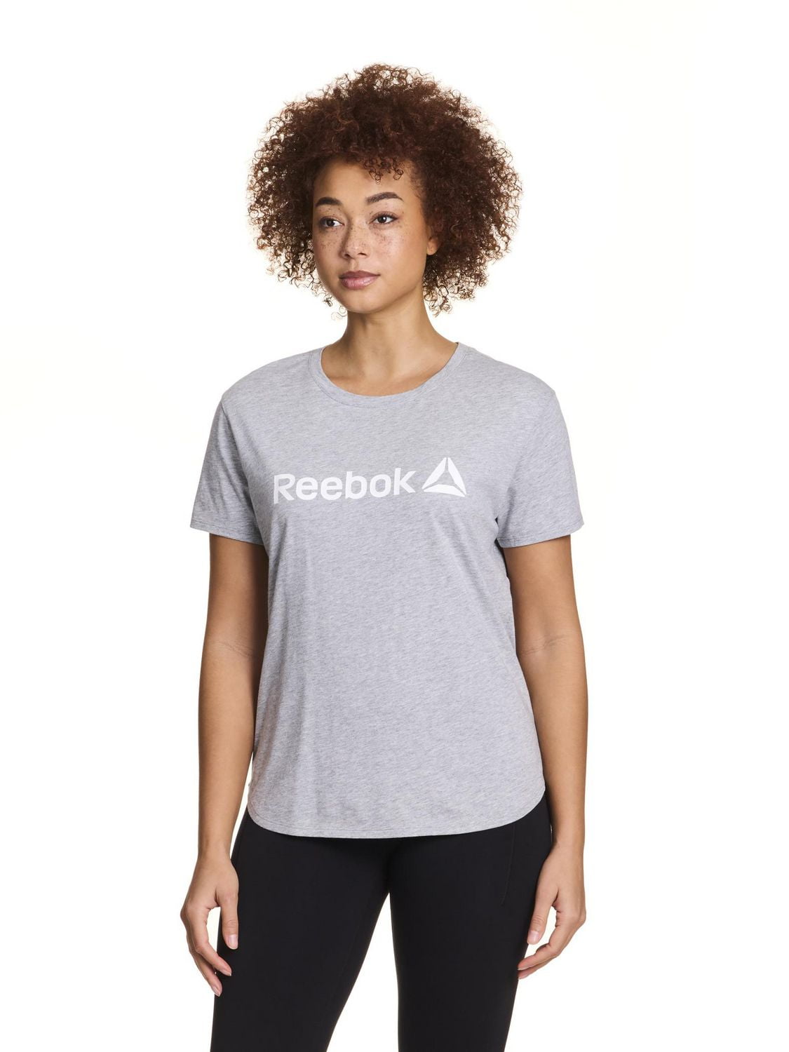 Reebok Women's Identity Short-Sleeve Jersey T-Shirt – All-Day Soft Comfort