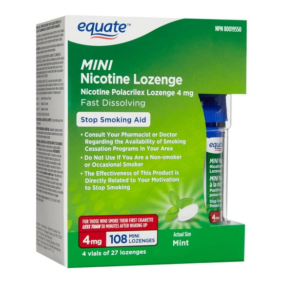Equate Mini Nicotine Lozenge, Mint