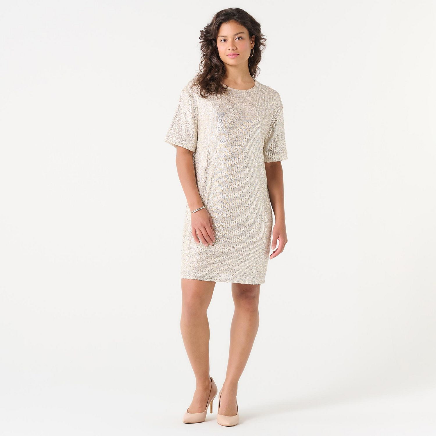 DV SEQUIN TSHIRT DRESS